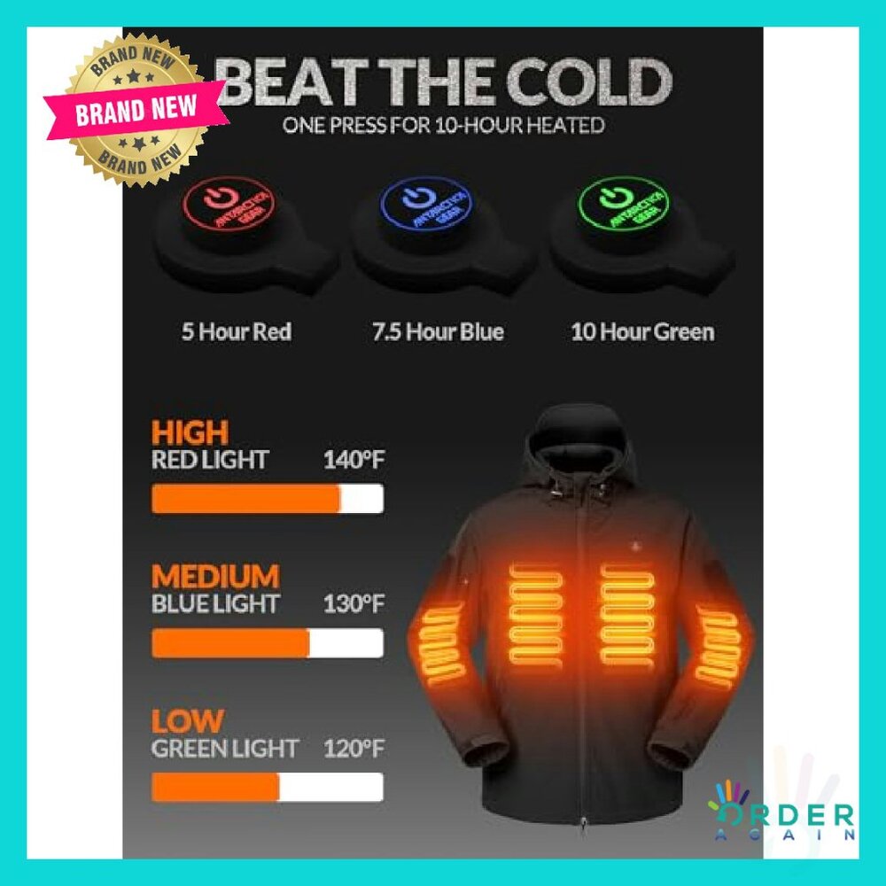 Heated Winter Coat Soft Shell Performance Jacket … - image 6